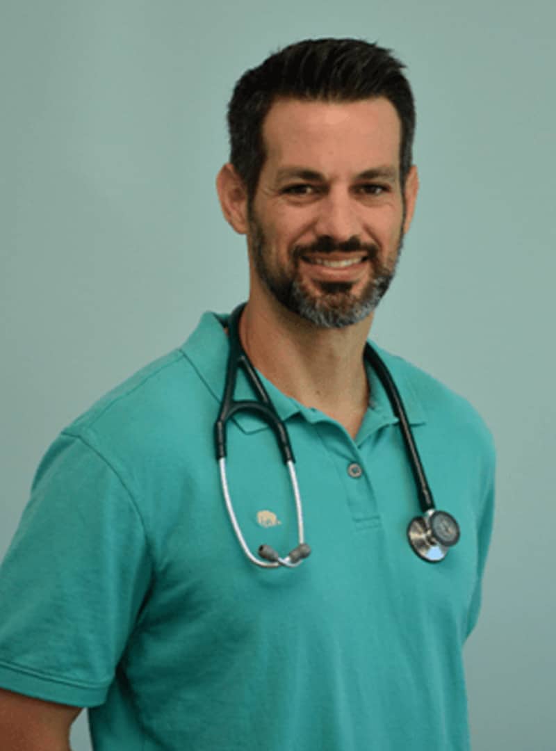 Jonathan Shivers, veterinarian at Indian Creek Veterinary Hospital